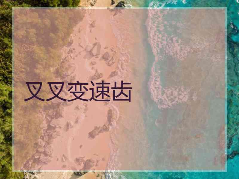 叉叉变速齿