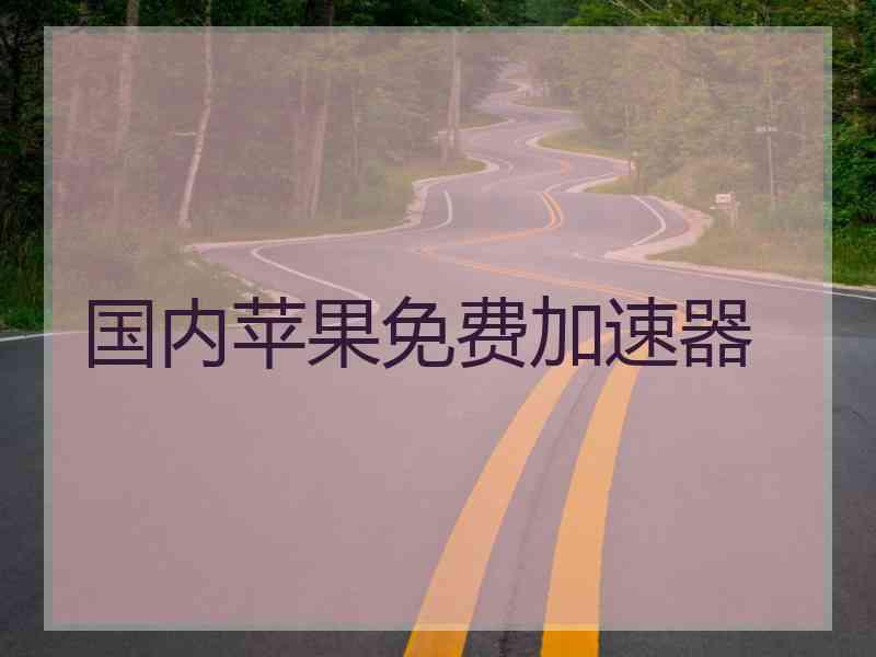 国内苹果免费加速器