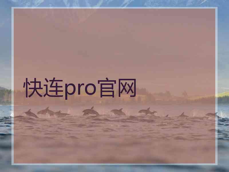 快连pro官网