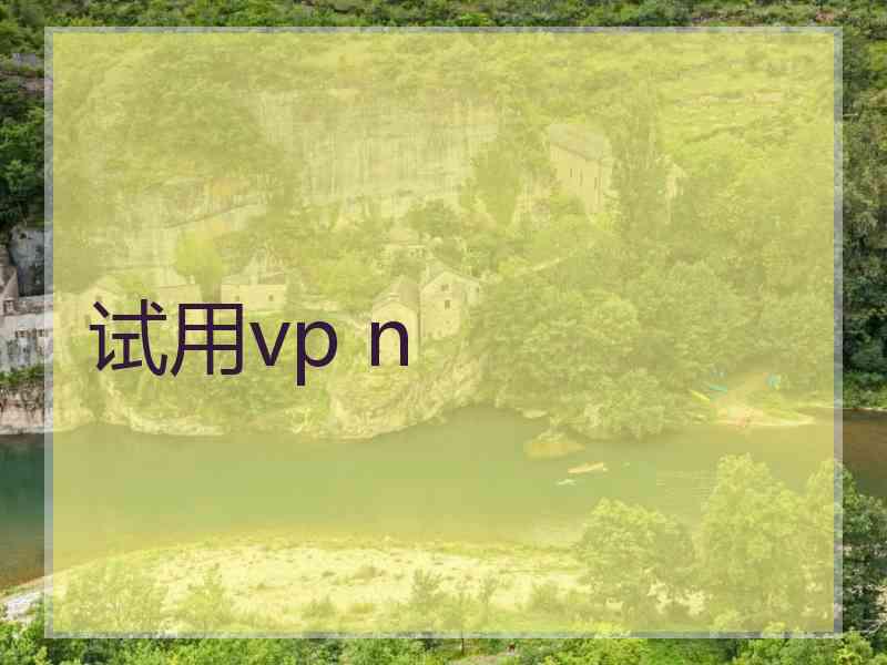 试用vp n