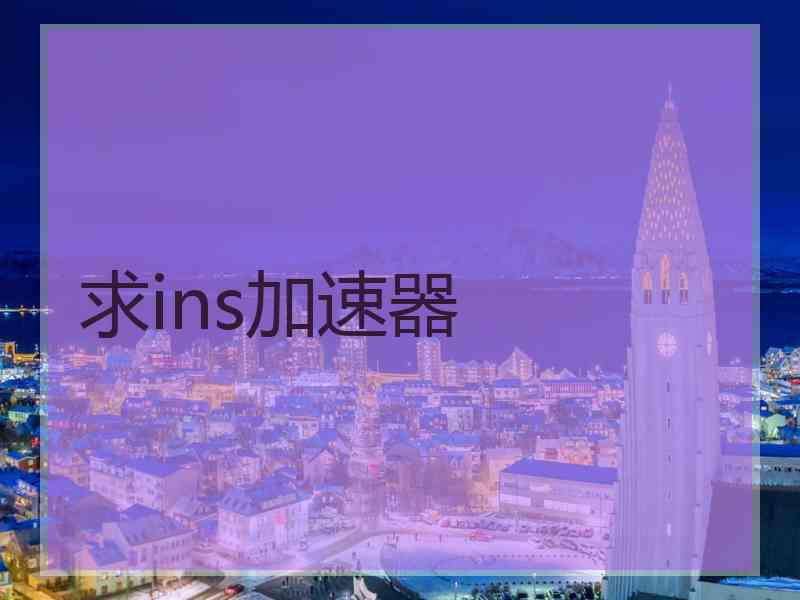 求ins加速器