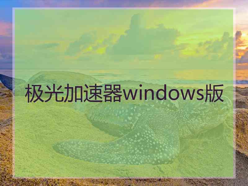 极光加速器windows版