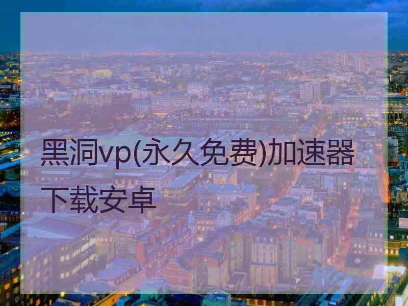 黑洞vp(永久免费)加速器下载安卓