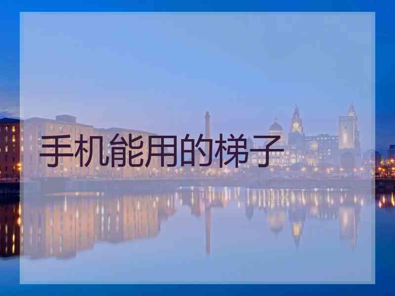 手机能用的梯子
