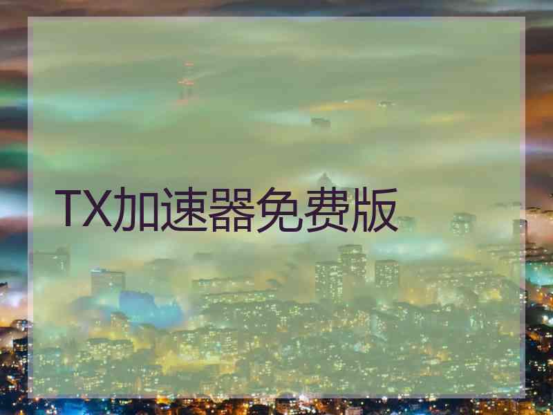 TX加速器免费版