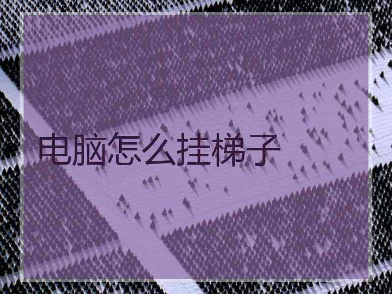 电脑怎么挂梯子