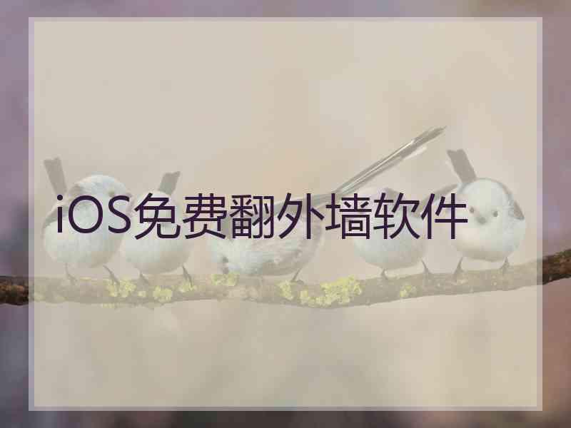 iOS免费翻外墙软件