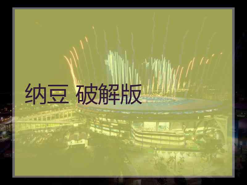 纳豆 破解版