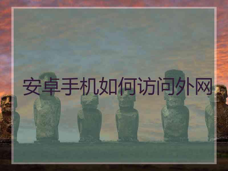 安卓手机如何访问外网