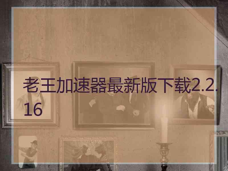 老王加速器最新版下载2.2.16