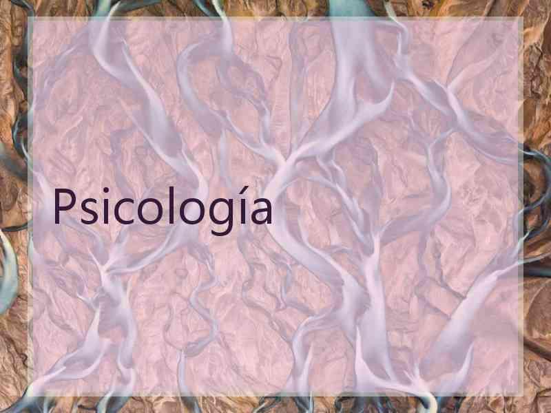 Psicología