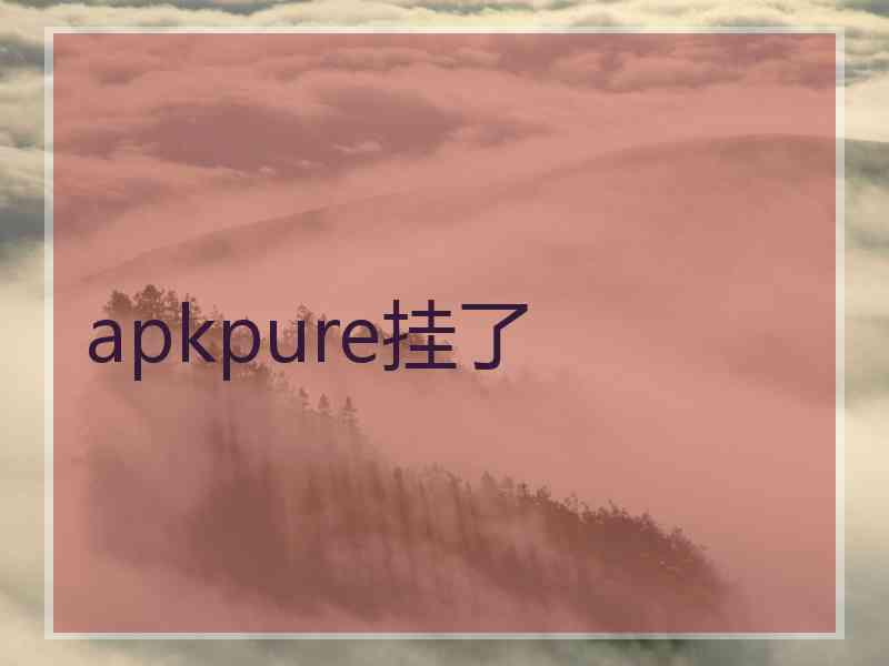 apkpure挂了