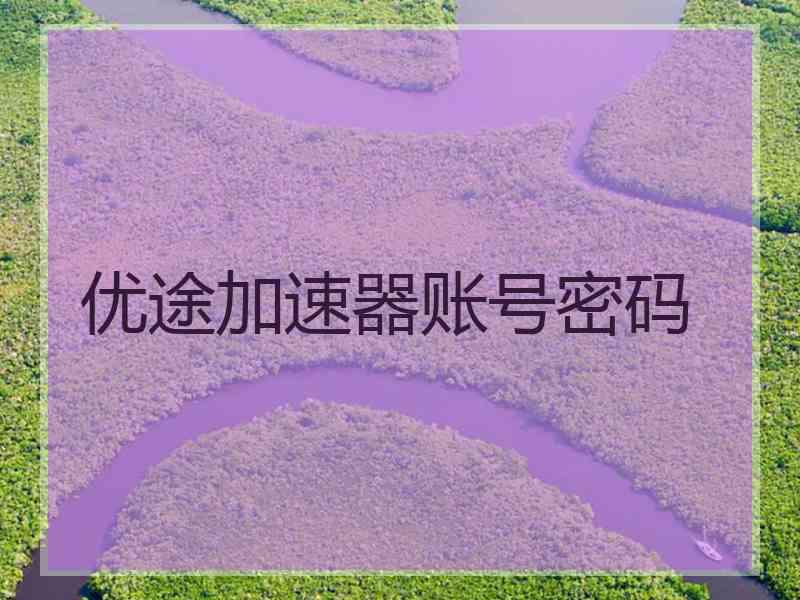 优途加速器账号密码