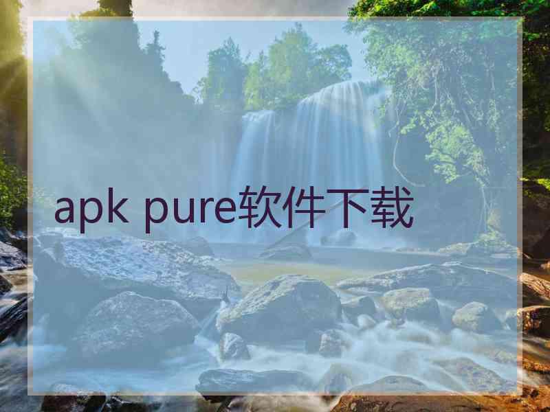 apk pure软件下载
