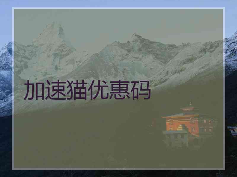 加速猫优惠码