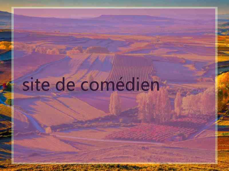 site de comédien