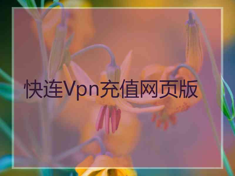 快连Vpn充值网页版
