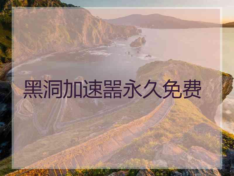黑洞加速噐永久免费