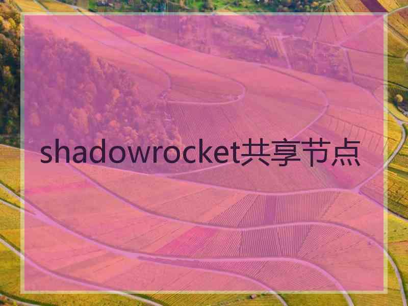 shadowrocket共享节点