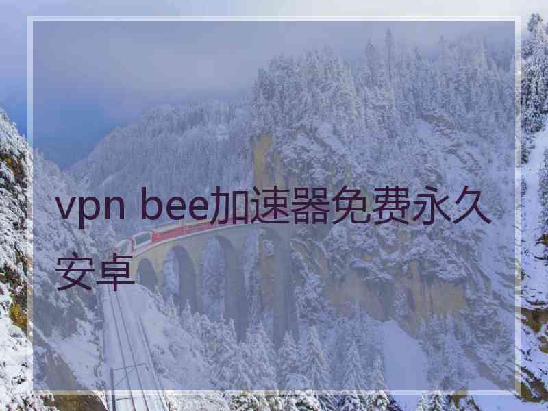 vpn bee加速器免费永久安卓