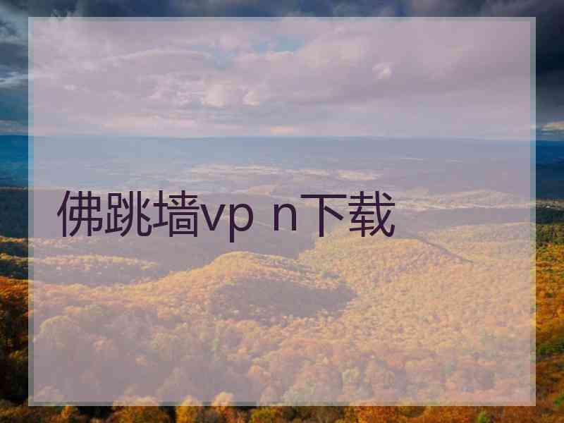 佛跳墙vp n下载