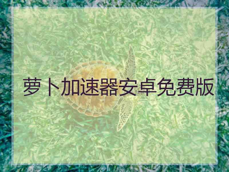 萝卜加速器安卓免费版