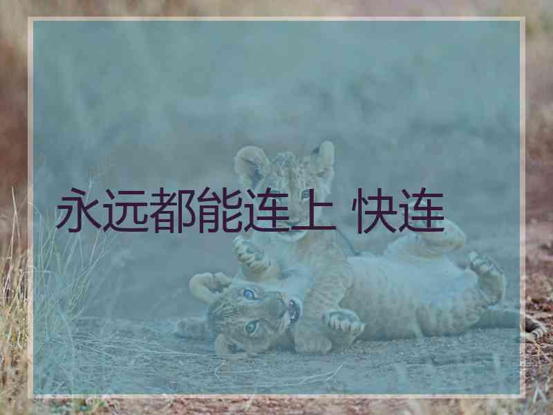 永远都能连上 快连