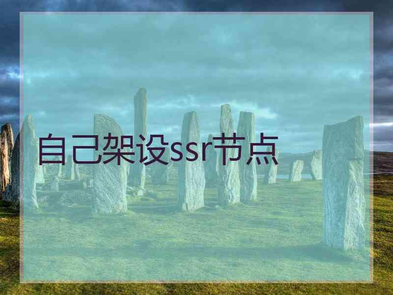 自己架设ssr节点