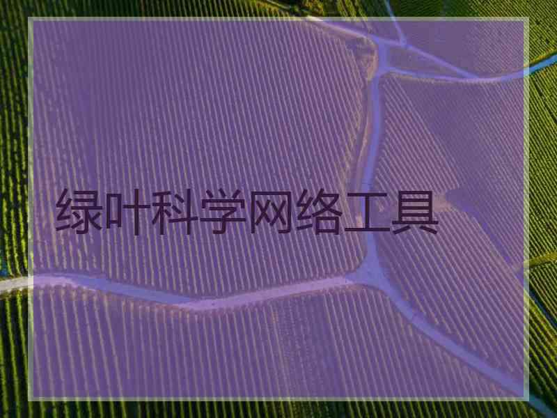 绿叶科学网络工具