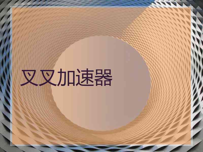 叉叉加速器