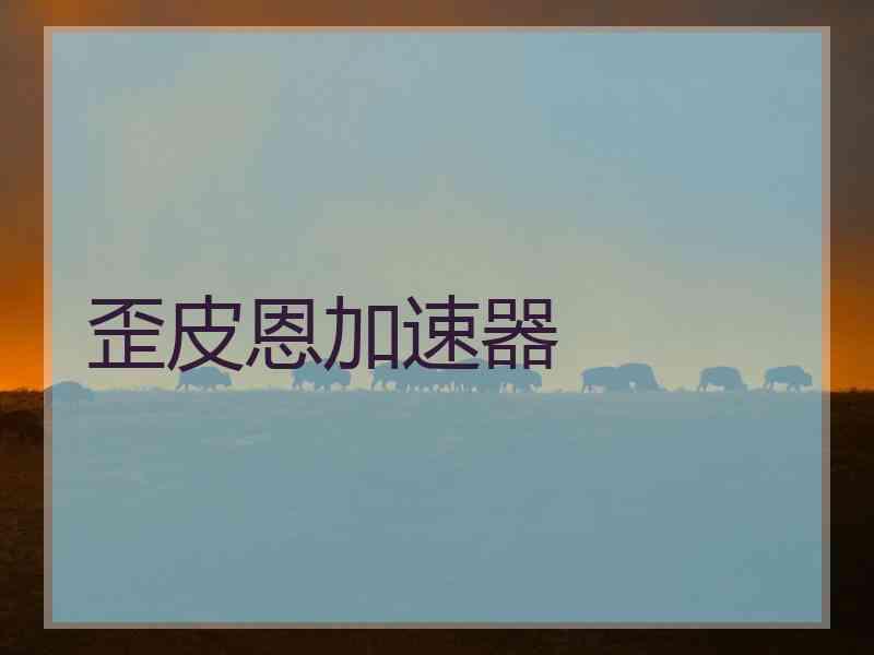歪皮恩加速器