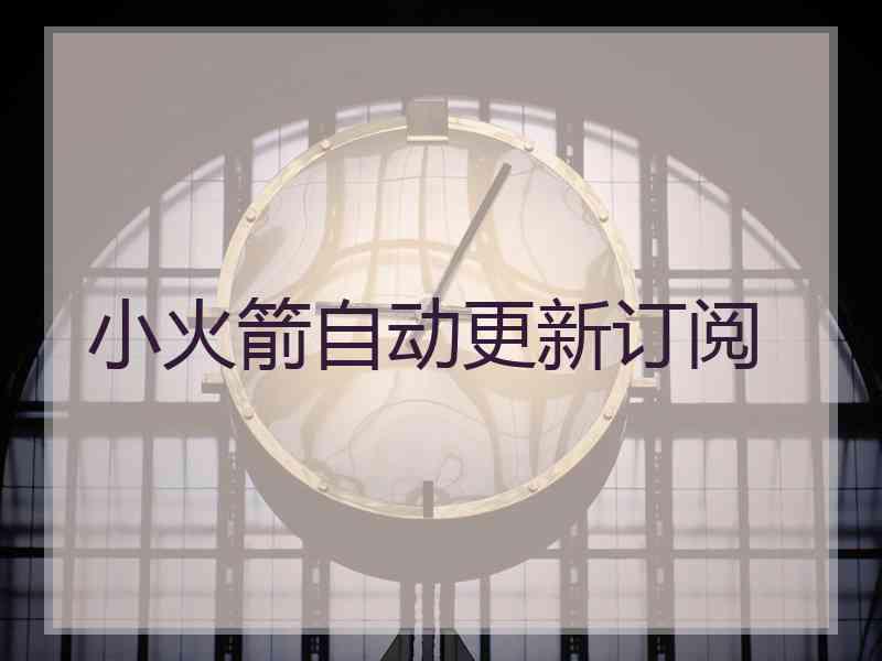 小火箭自动更新订阅