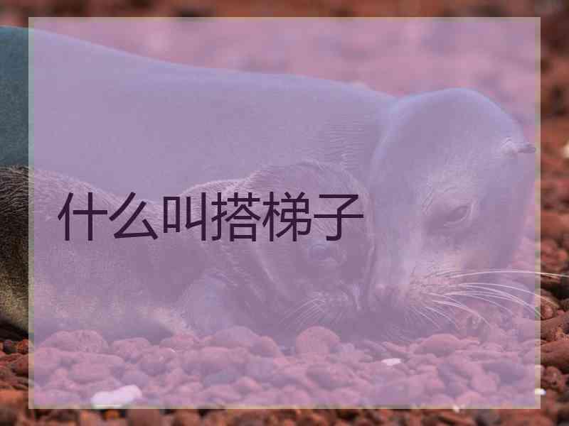 什么叫搭梯子
