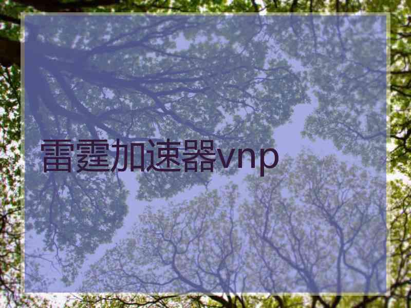 雷霆加速器vnp