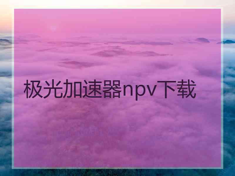 极光加速器npv下载