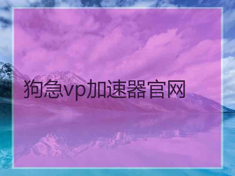 狗急vp加速器官网