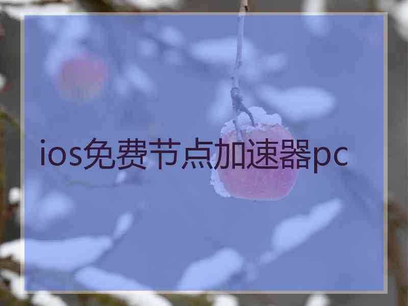 ios免费节点加速器pc