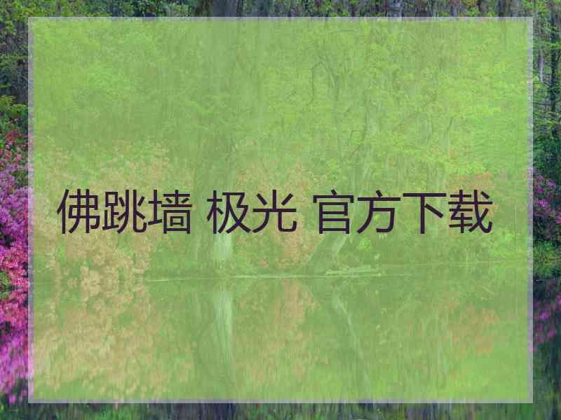佛跳墙 极光 官方下载