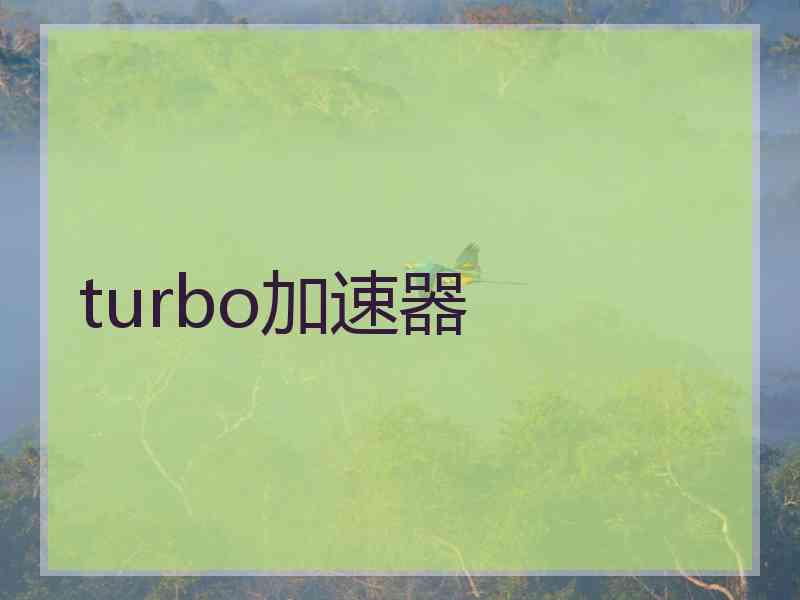 turbo加速器