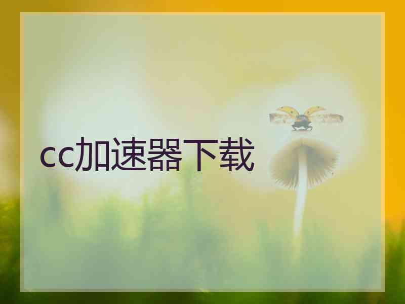 cc加速器下载