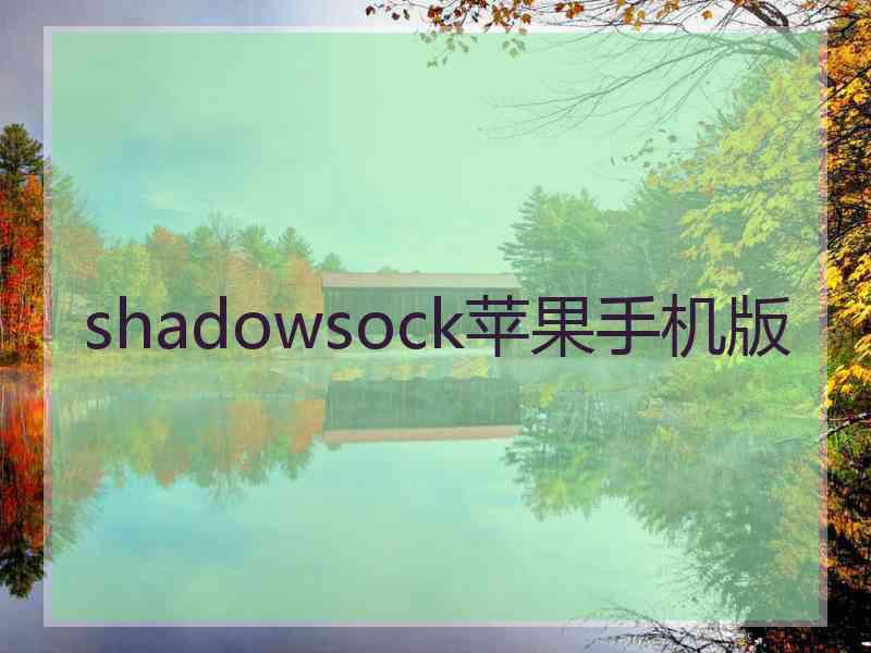 shadowsock苹果手机版