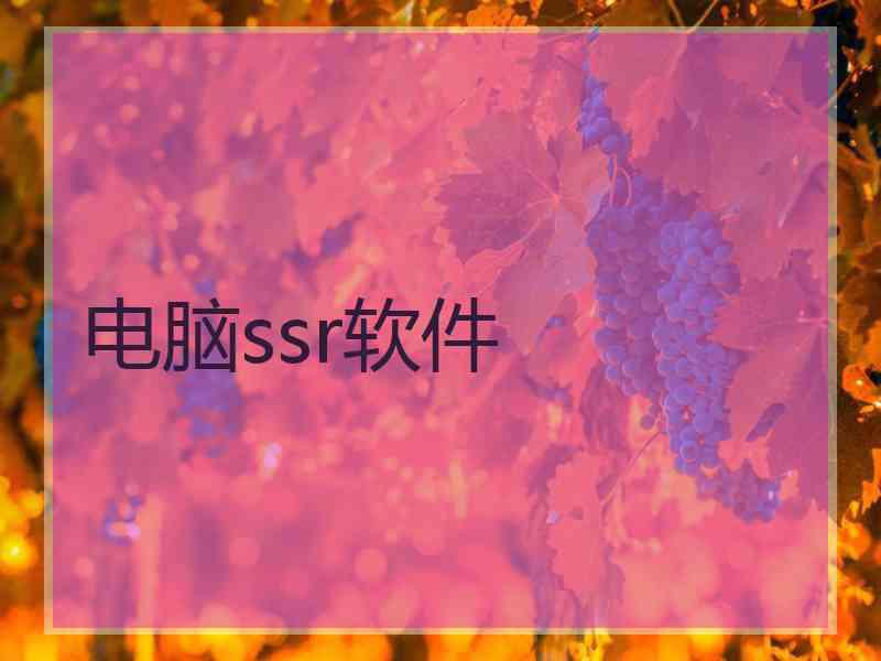 电脑ssr软件