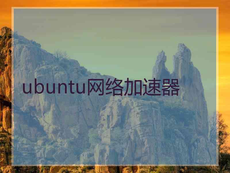ubuntu网络加速器