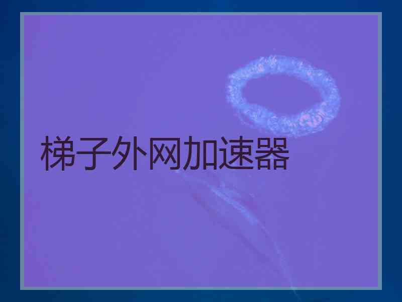 梯子外网加速器