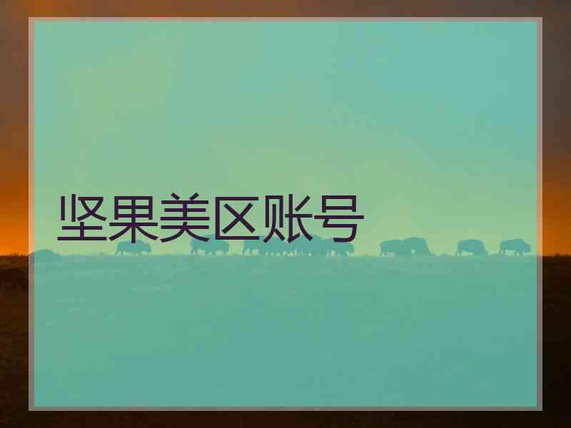坚果美区账号