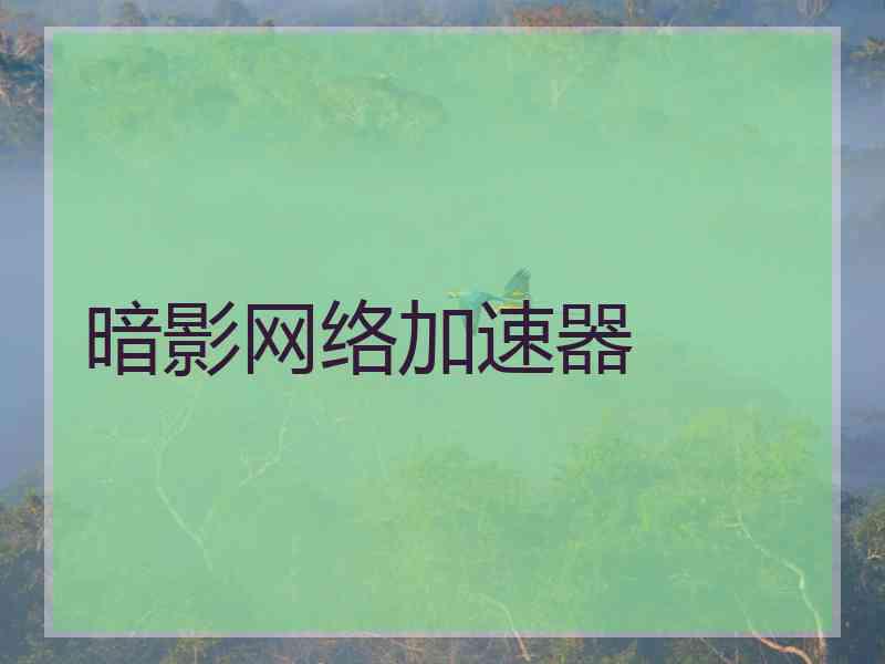 暗影网络加速器