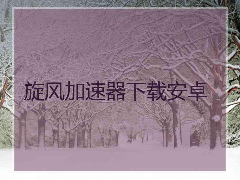 旋风加速器下载安卓