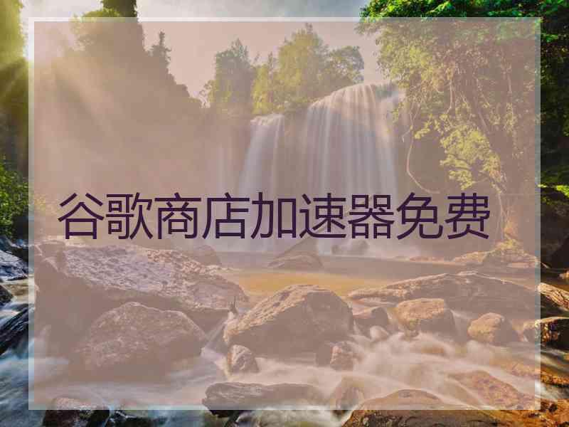 谷歌商店加速器免费