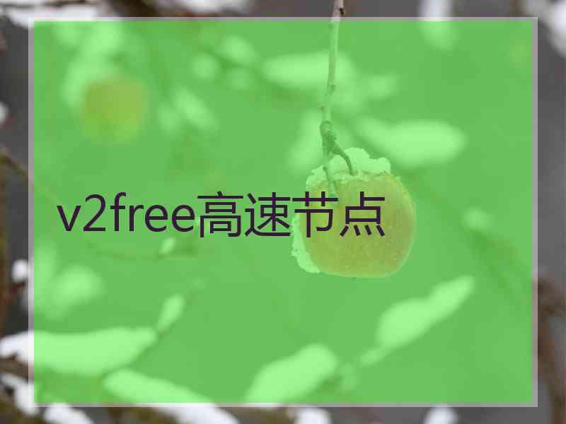v2free高速节点