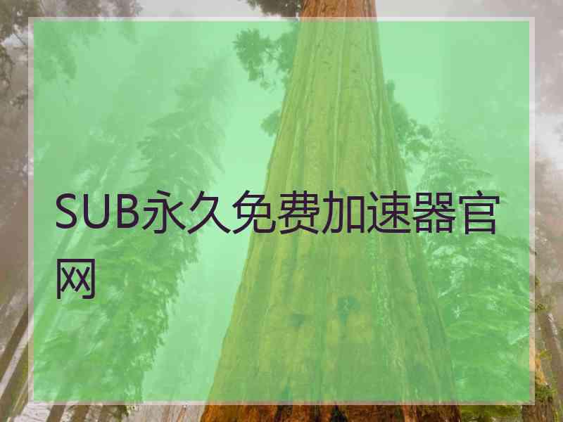SUB永久免费加速器官网